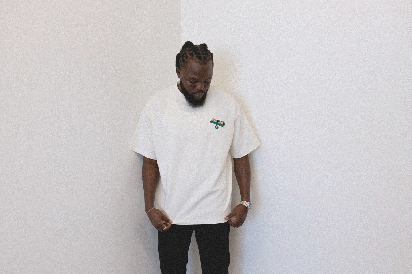 Oversized Scrabble Logo Tee - Off-White