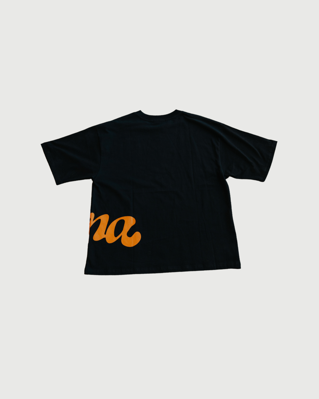 Oversized Logo Wrap Tee - Black