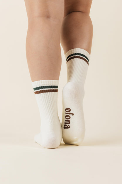 Classic Stripe Crew Socks