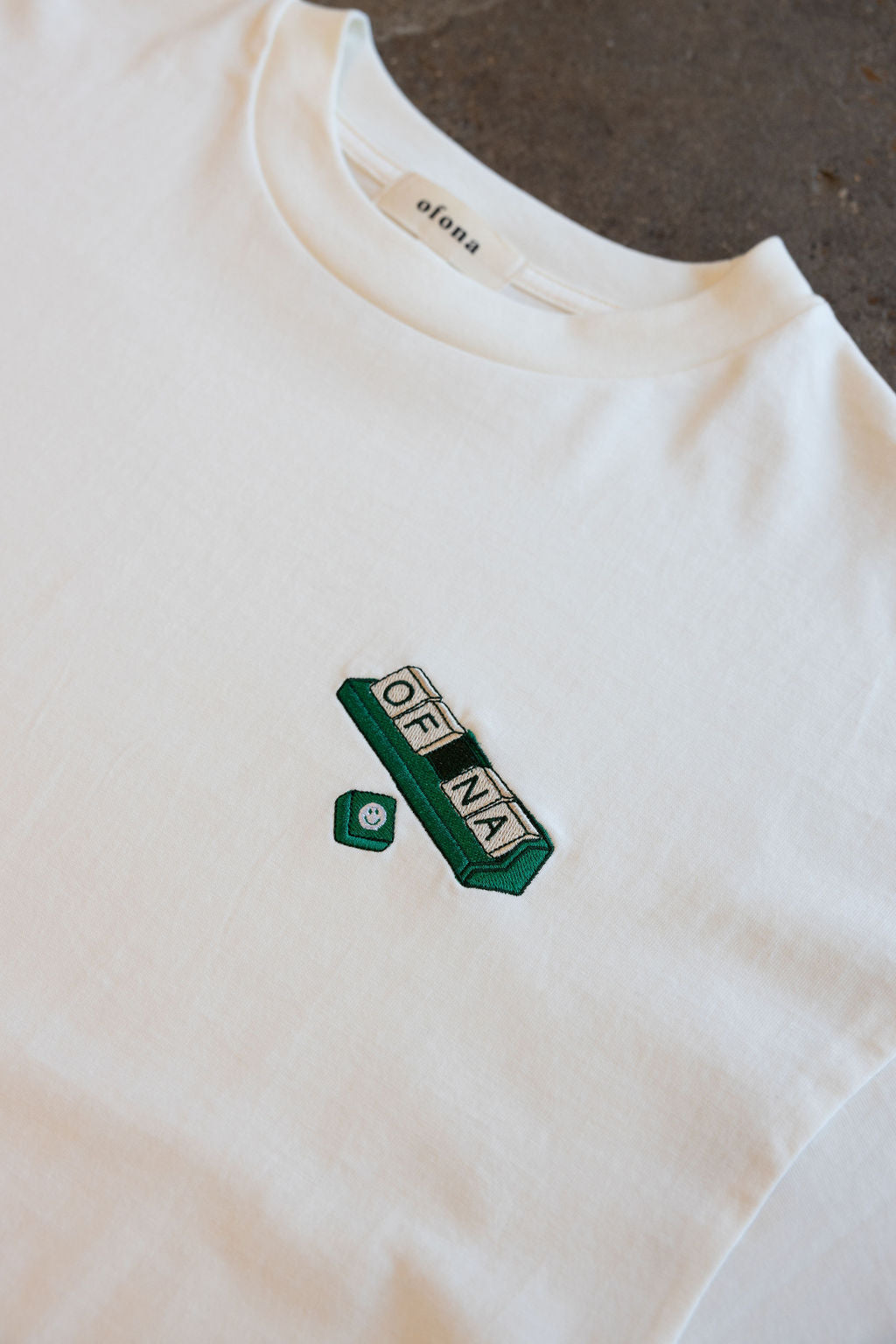 Oversized Scrabble Logo Tee - Off-White