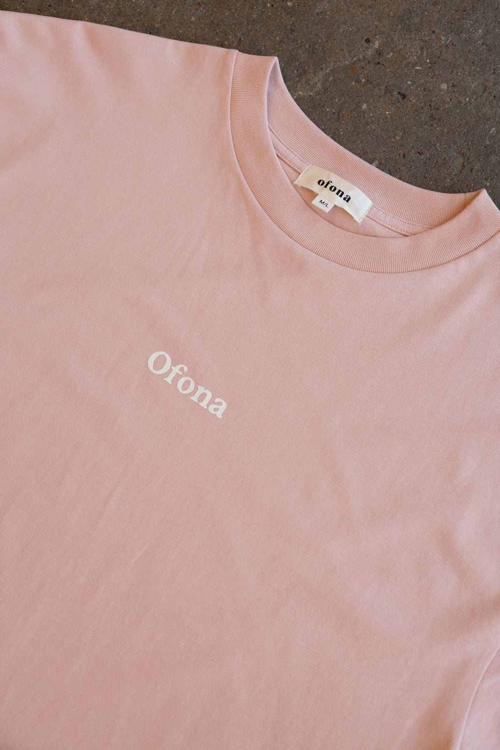 Oversized Logo Tee - Millennial Pink