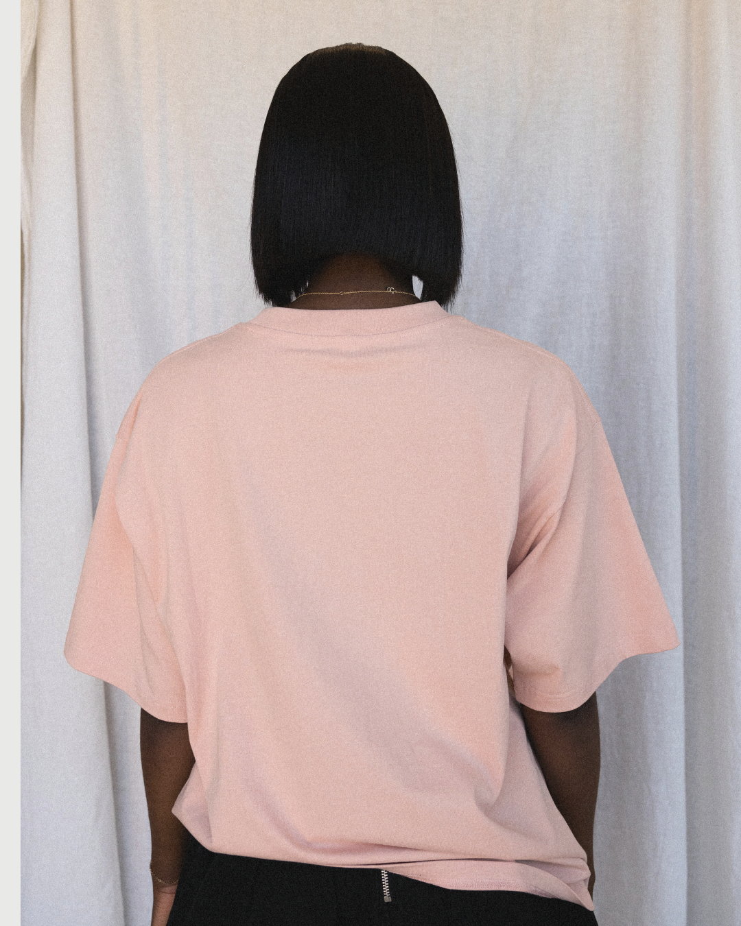 Oversized Logo Tee - Millennial Pink